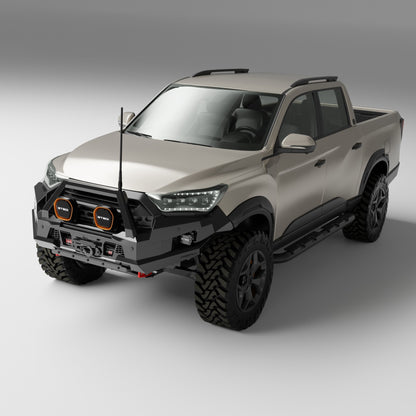 PEAK R1 NightHawk Steel Bull Bar For KGM SsangYong Musso Ultimate 2025+ (Single Loop)