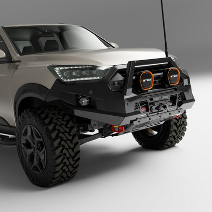 PEAK R1 NightHawk Steel Bull Bar For KGM SsangYong Musso Ultimate 2025+ (Single Loop)