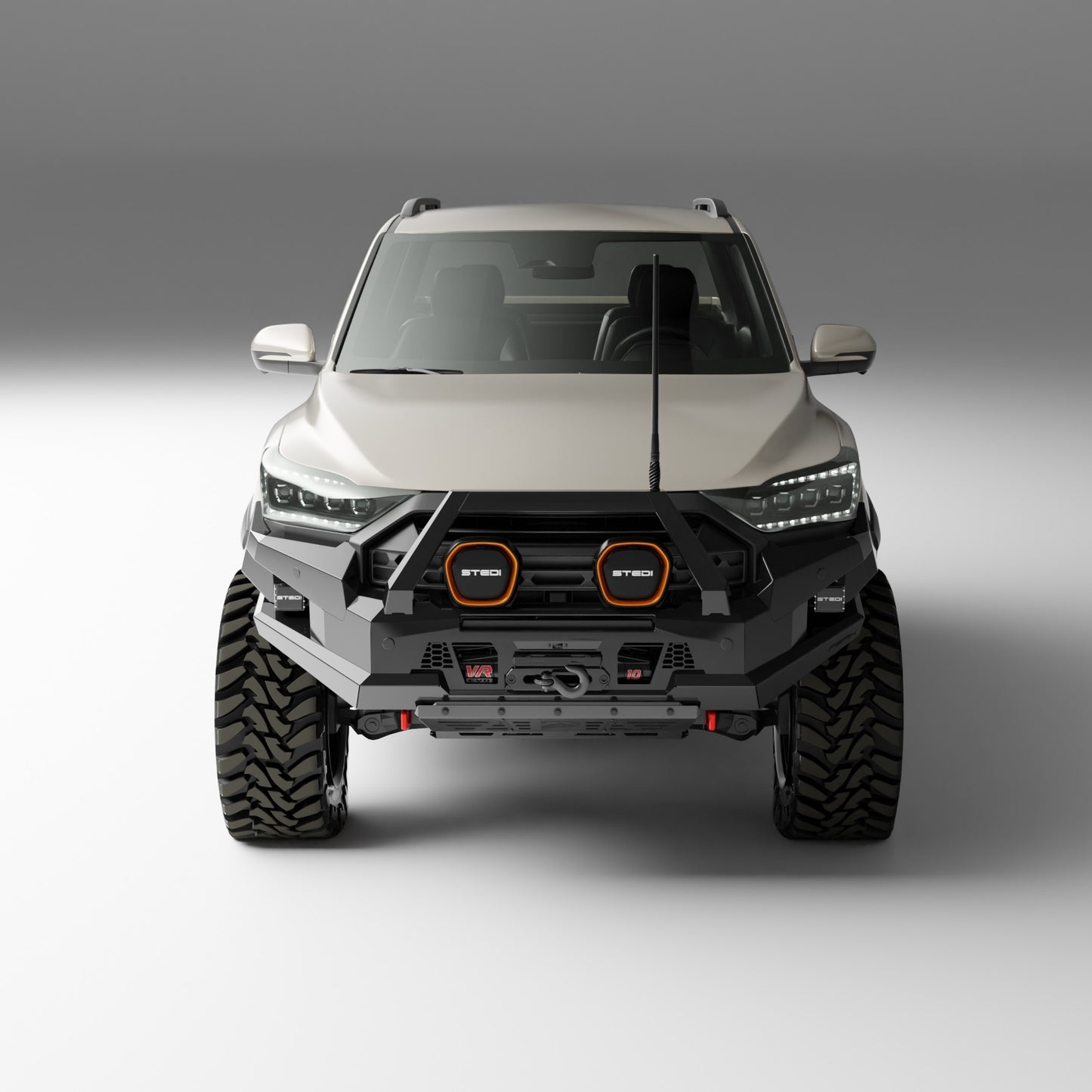 PEAK R1 NightHawk Steel Bull Bar For KGM SsangYong Musso Ultimate 2025+ (Single Loop)