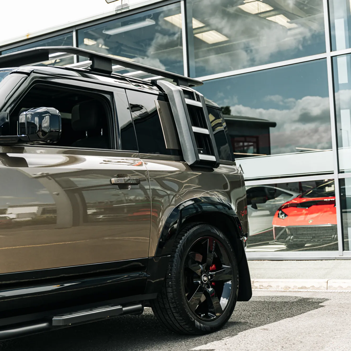Gloss Black Wheel Arch Flares For Land Rover Defender 90 (L663)