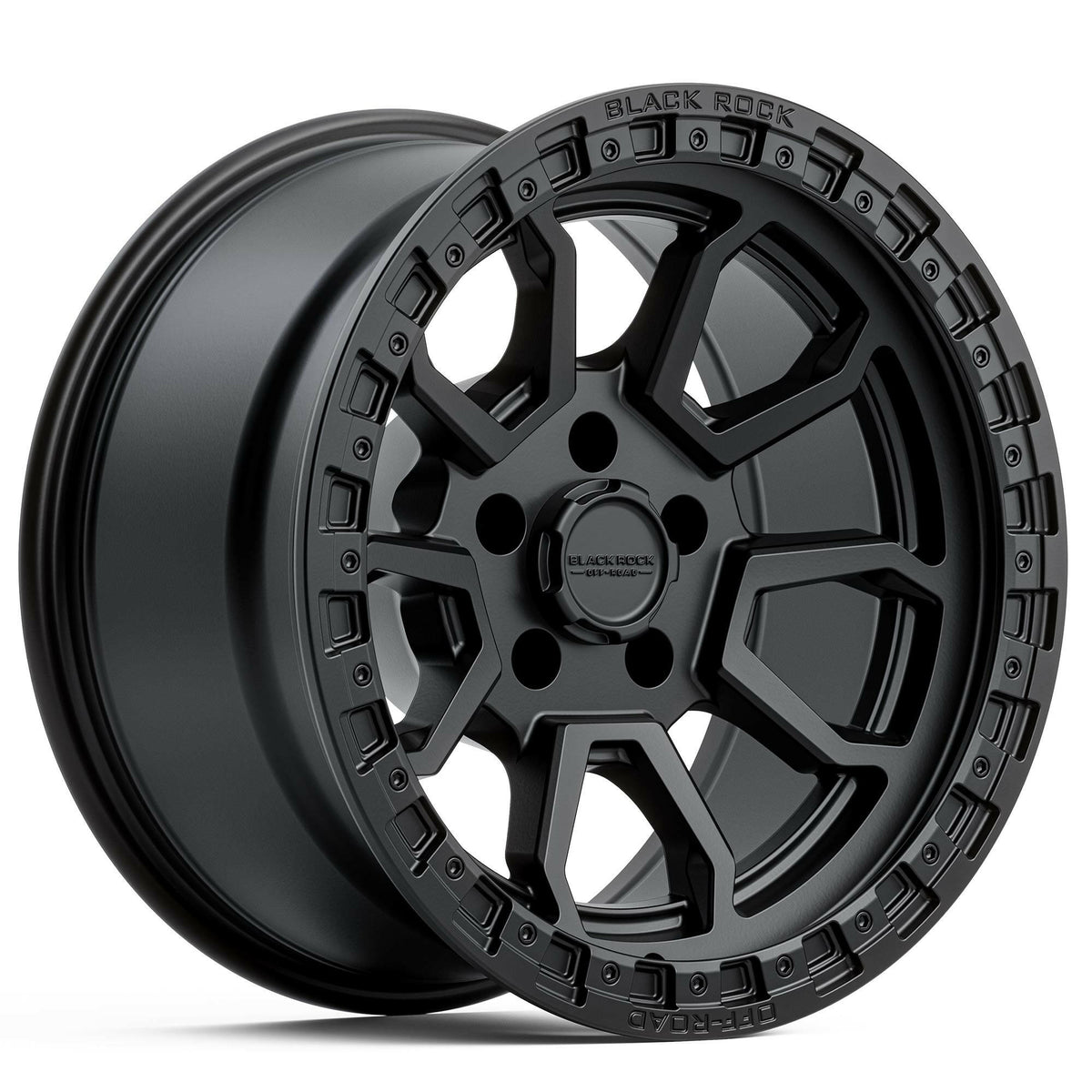 Black Rock Cobra 5S Satin Black 17x9 wheel for KGM SsangYong Musso and Rexton