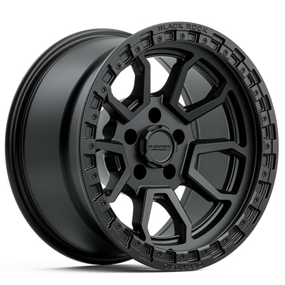 Black Rock Cobra 5S Satin Black 17x9 wheel for KGM SsangYong Musso and Rexton