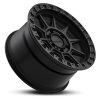 Black Rock Gunner Satin Black 17x9 wheel for KGM SsangYong Musso and Rexton, view 3