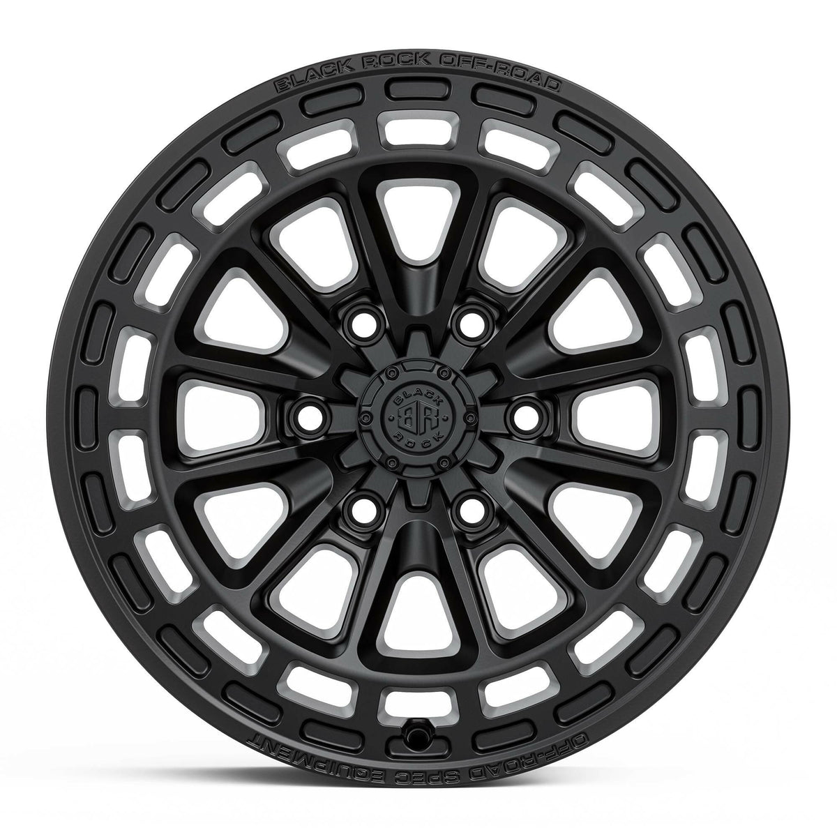 Black Rock Vortex Gunmetal Grey 17x8.5 wheel for KGM SsangYong Musso and Rexton, view 2