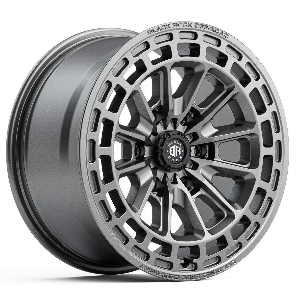 Black Rock Vortex Gunmetal Grey 17x8.5 wheel for KGM SsangYong Musso and Rexton