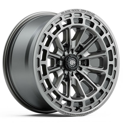 Black Rock Vortex Gunmetal Grey 17x8.5 wheel for KGM SsangYong Musso and Rexton