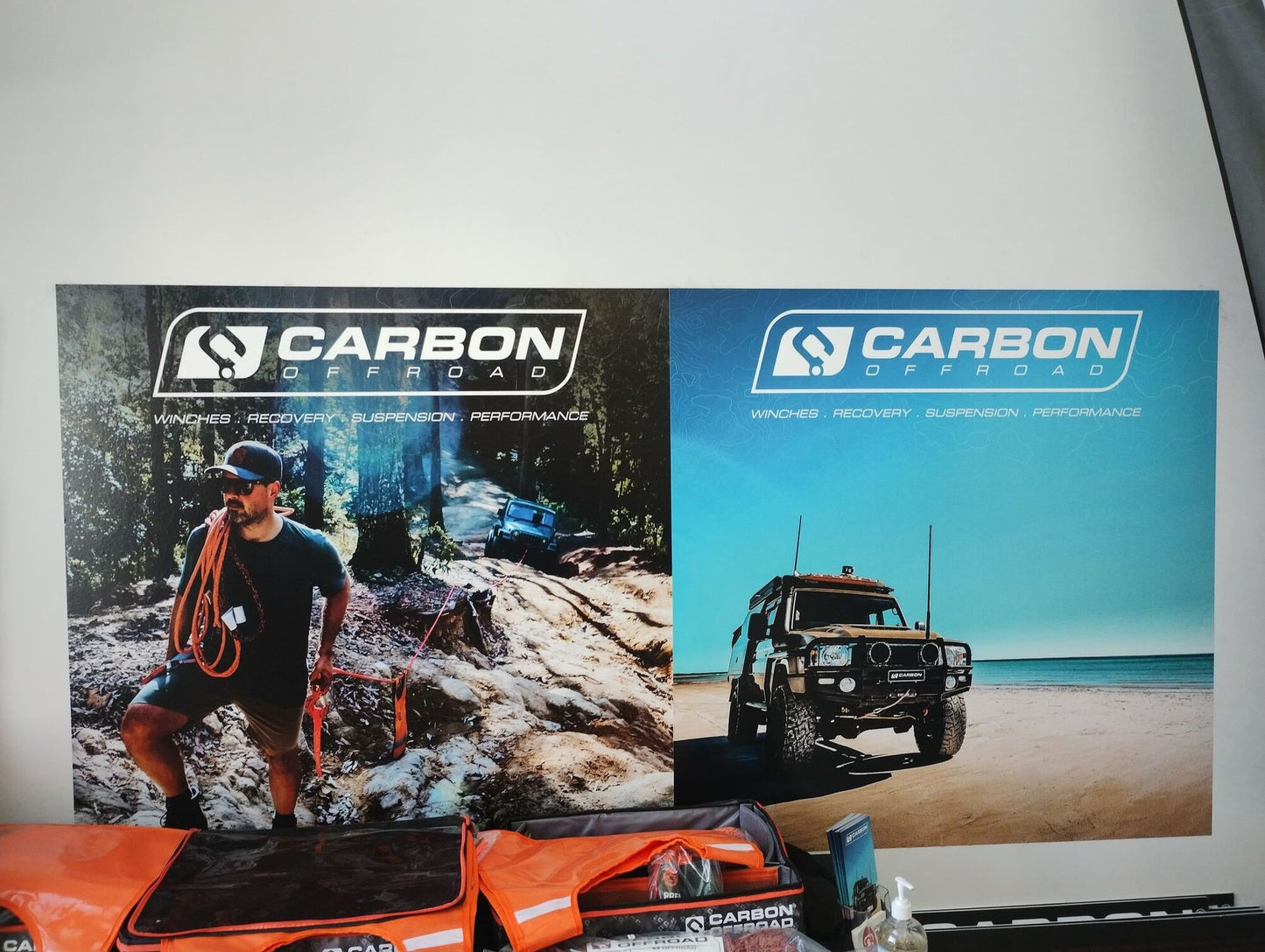 Carbon Offroad Vinyl Wall Banner Sticker 1200 x 1200mm BUSH - CW-VS-12-BU 3