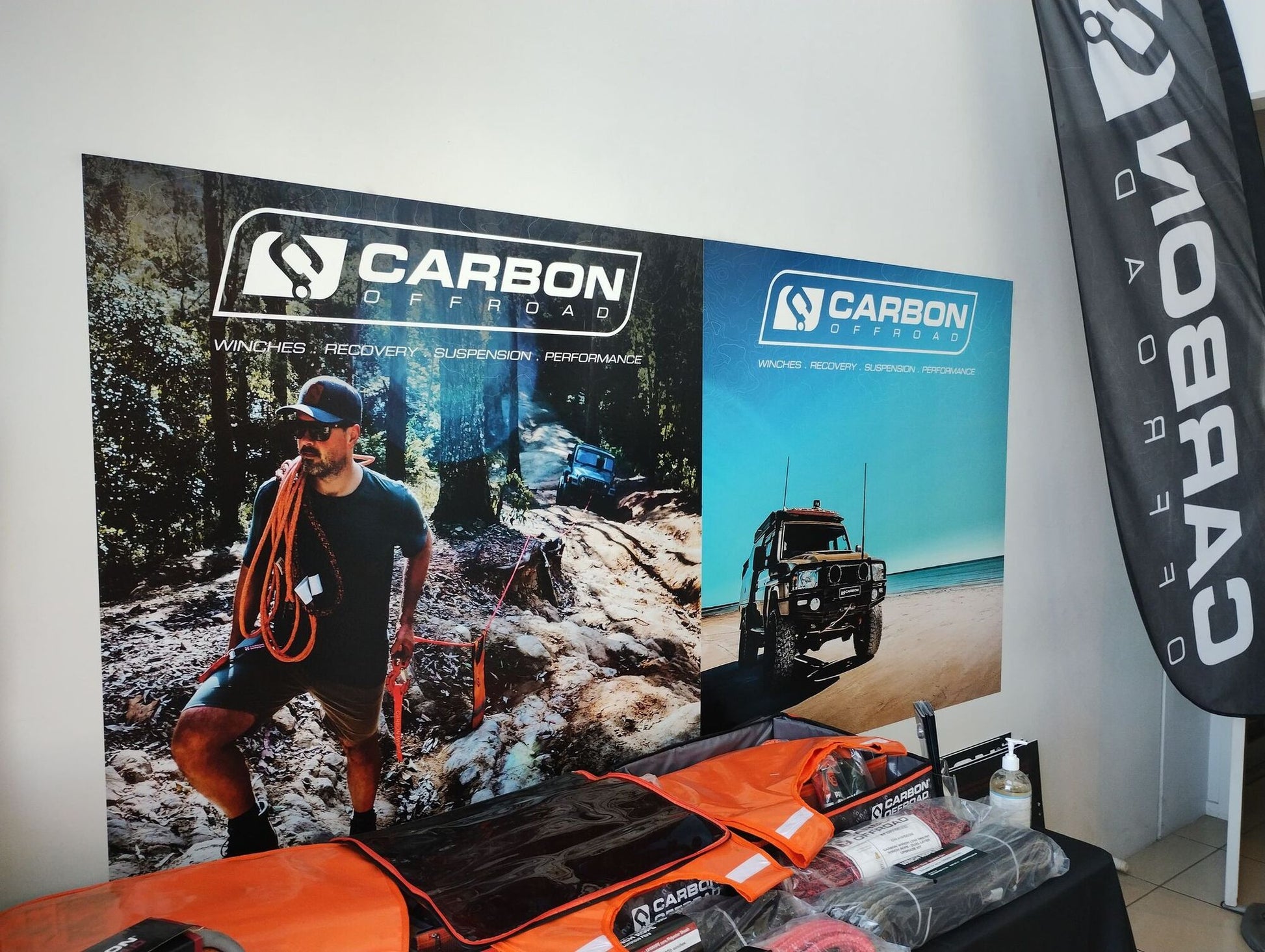 Carbon Offroad Vinyl Wall Banner Sticker 1200 x 1200mm BUSH - CW-VS-12-BU 4