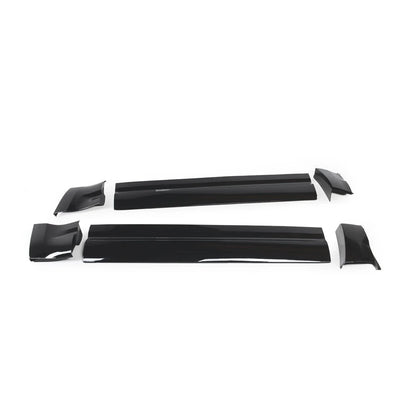 Gloss Black Side Door Moulding Skirt Trim Kit for Land Rover Defender 90 (L663)