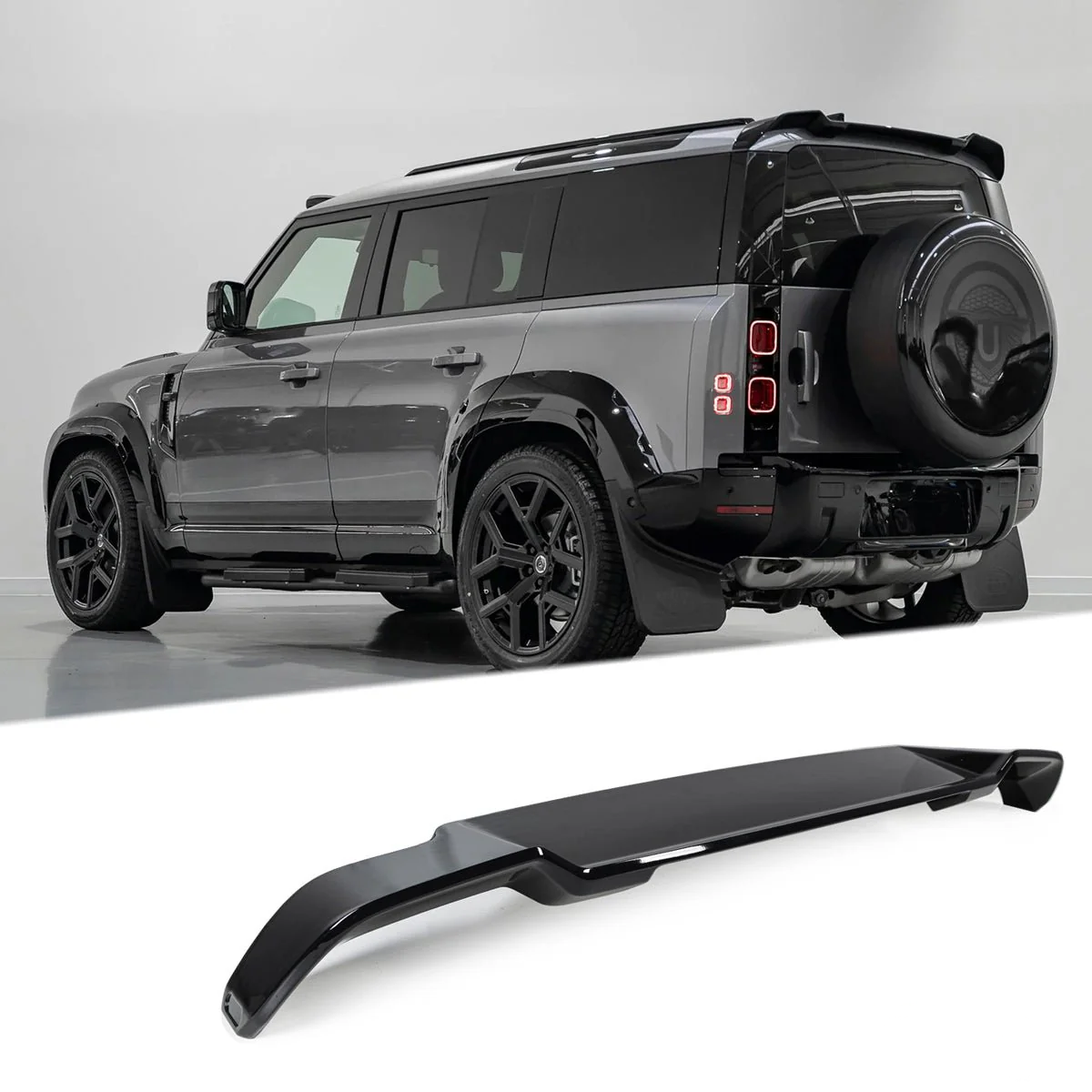 Gloss Black Urban Style Rear Spoiler for Land Rover Defender 90 / 110 / 130 (L663)