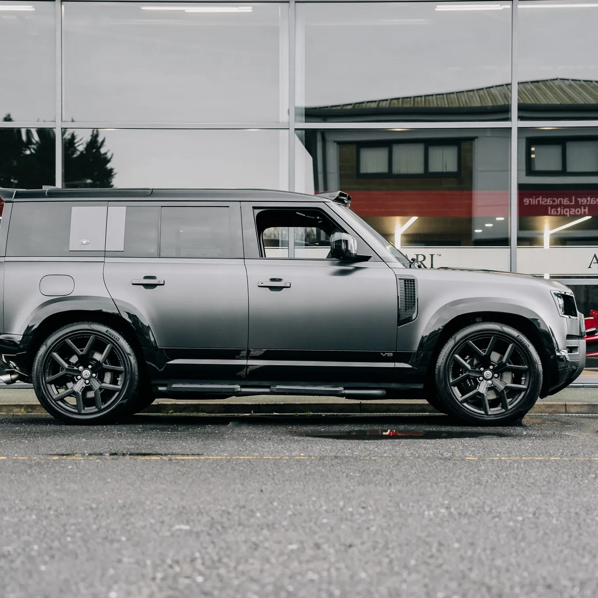 Gloss Black Wheel Arch Flares for Land Rover Defender 110 (L663), view 11