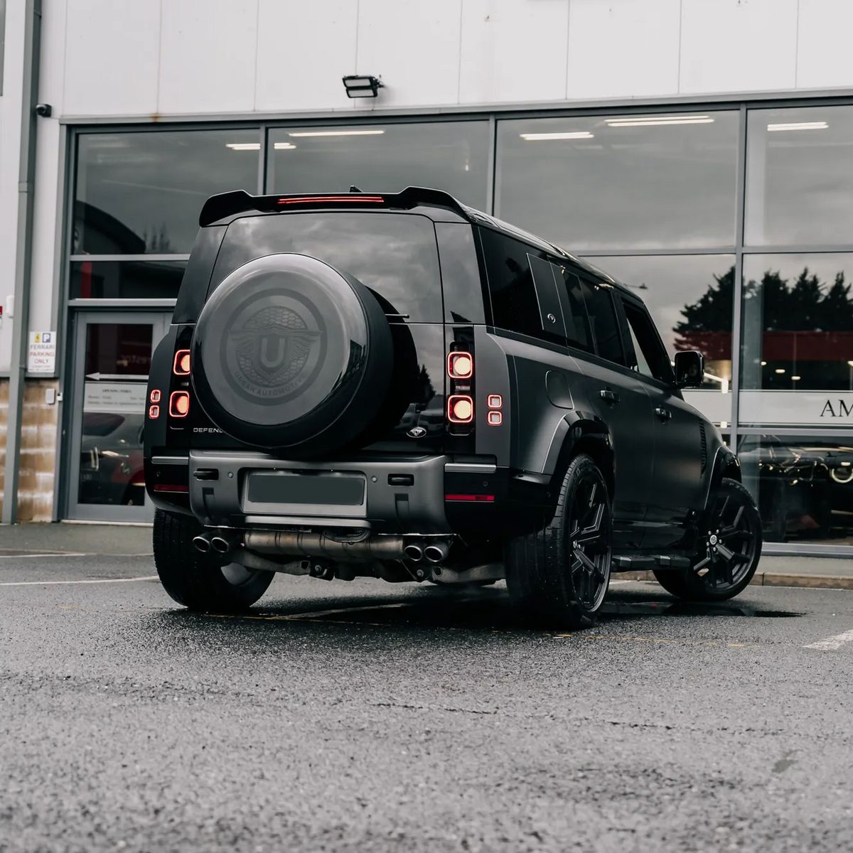 Gloss Black Wheel Arch Flares for Land Rover Defender 110 (L663), view 12