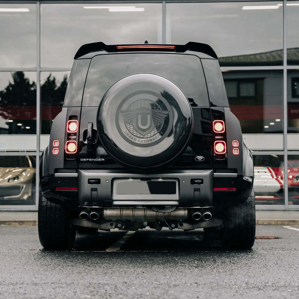 Gloss Black Wheel Arch Flares for Land Rover Defender 110 (L663), view 13