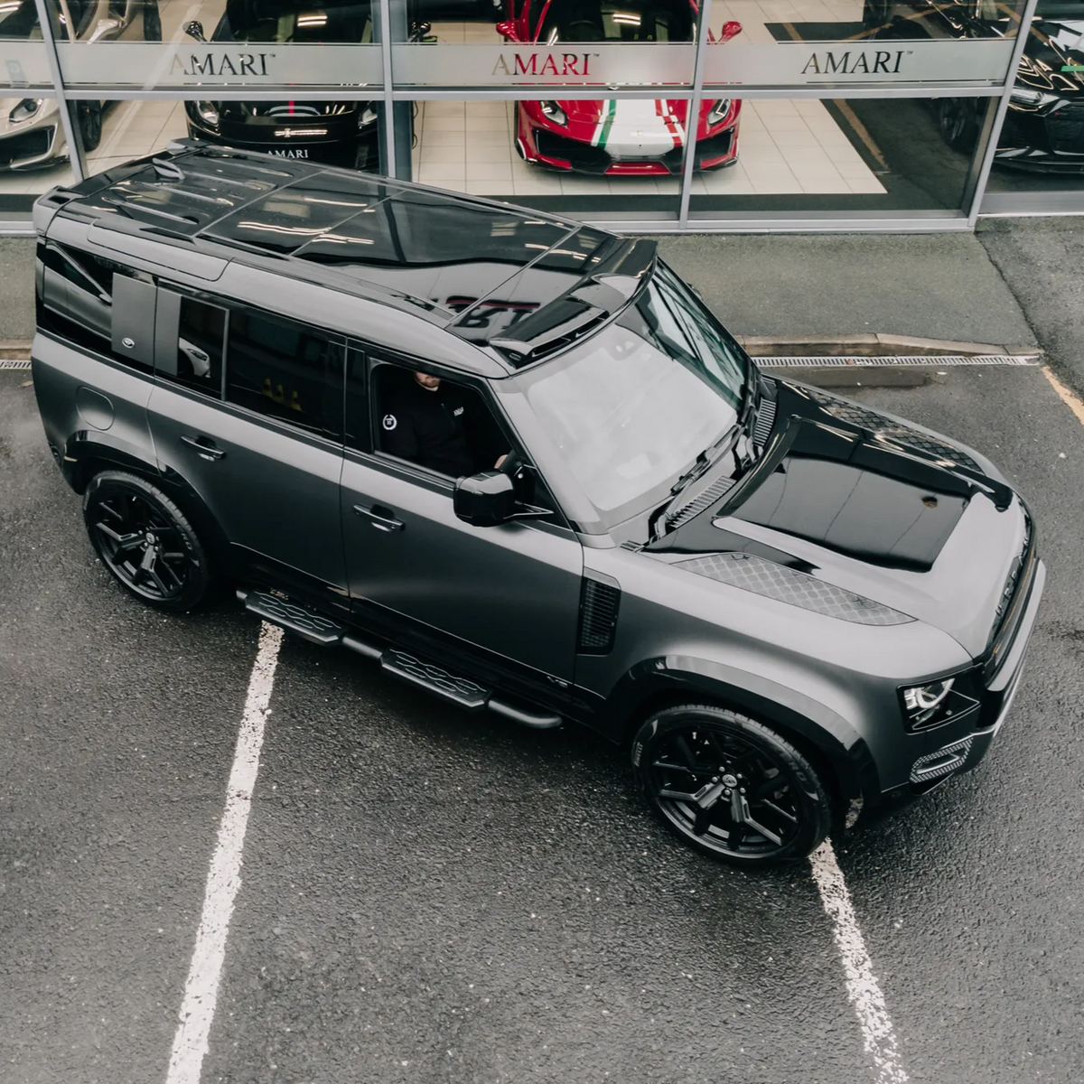 Gloss Black Wheel Arch Flares for Land Rover Defender 110 (L663), view 16