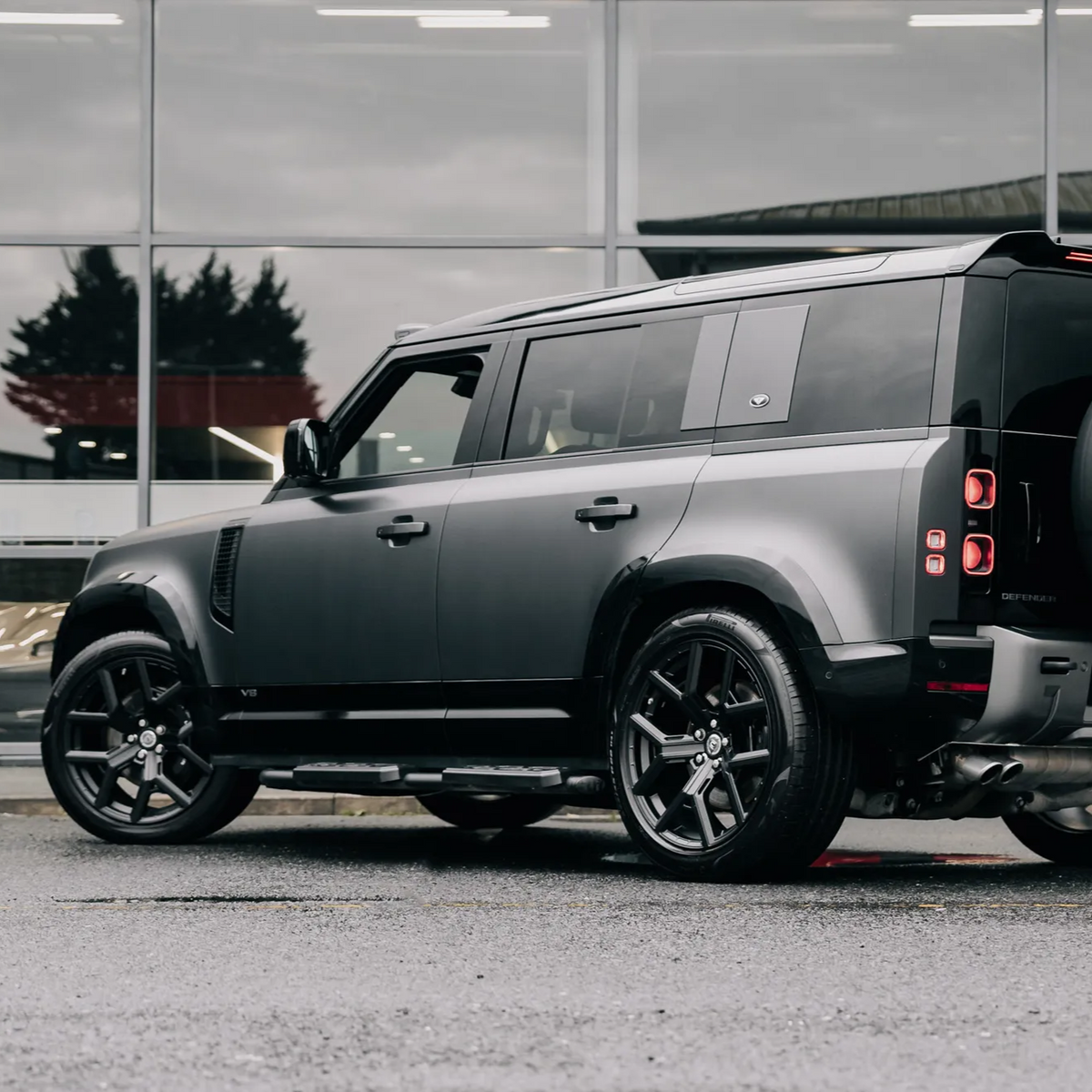 Gloss Black Wheel Arch Flares for Land Rover Defender 110 (L663), view 17