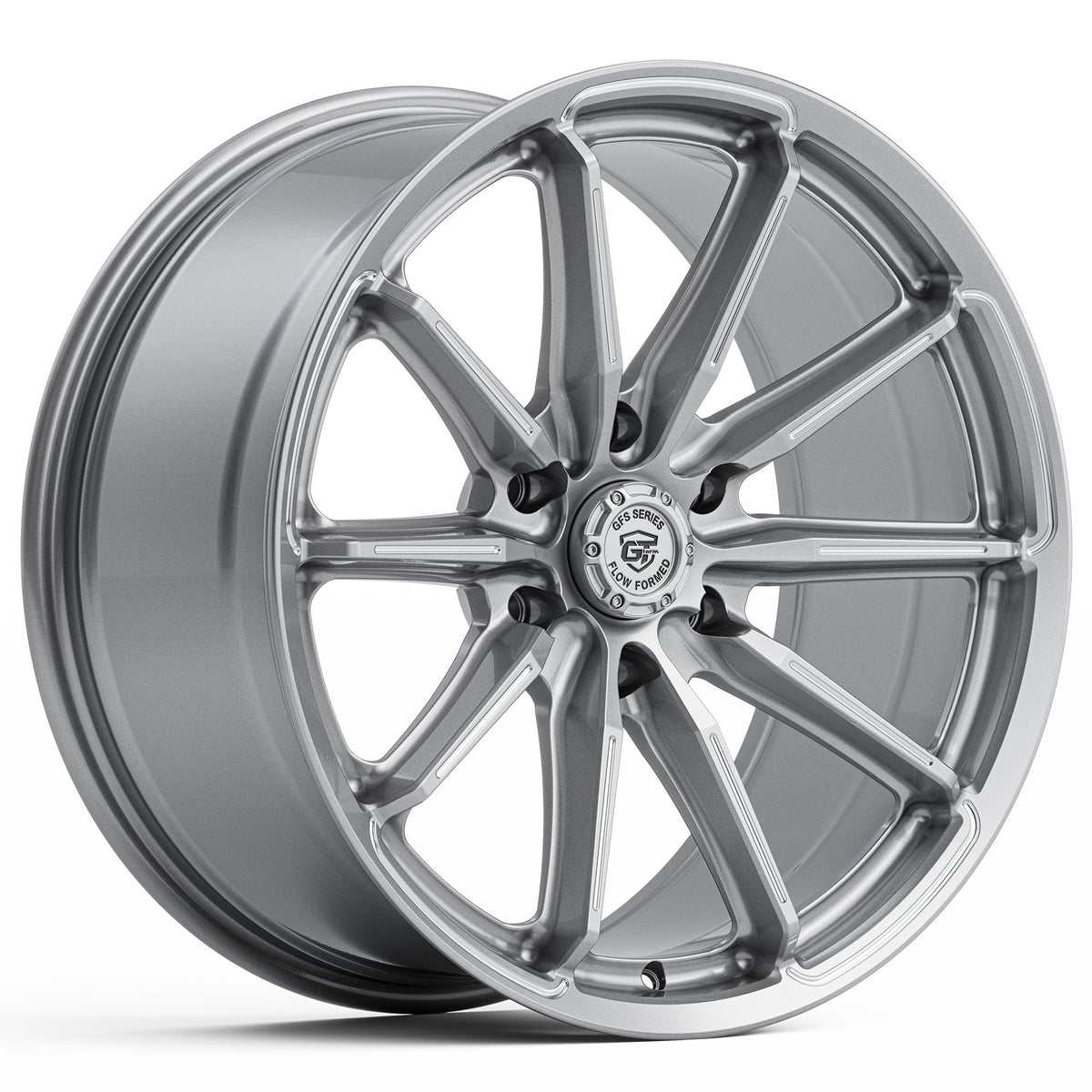GT Form GFS6 Gloss Silver Milled 20x9 6x139.7 wheel for Toyota Prado 250 and Lexus GX550