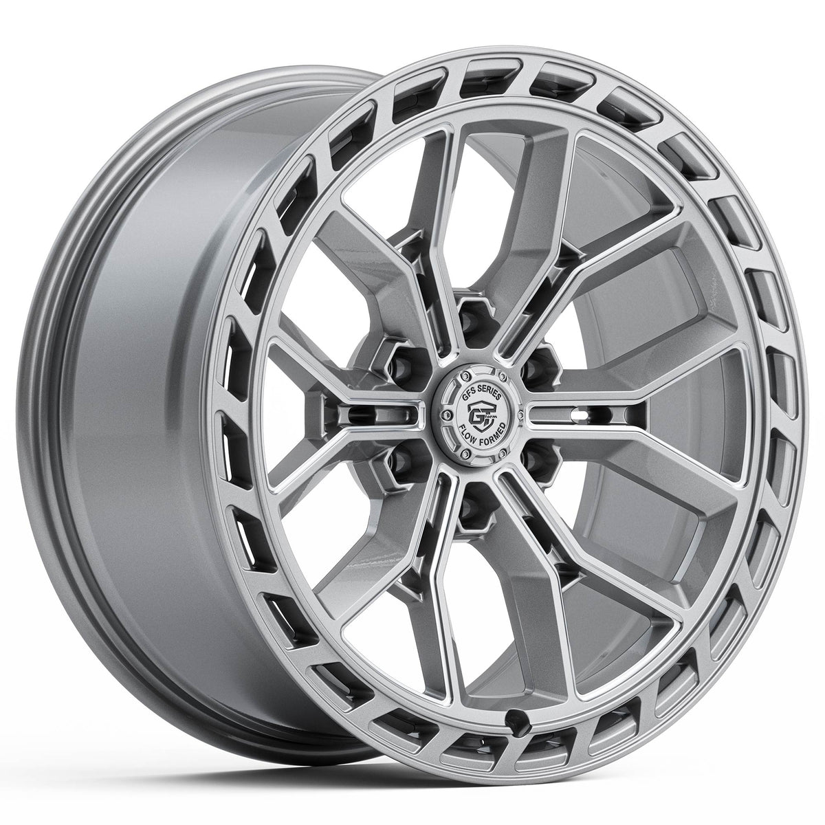 GT Form GFS7 Gloss Silver Milled 20x9 6x139.7 wheel for Toyota Prado 250 and Lexus GX550