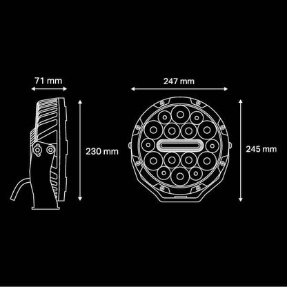 Nitro 140 Maxx 9″ LED Driving Light (Pair) - 6