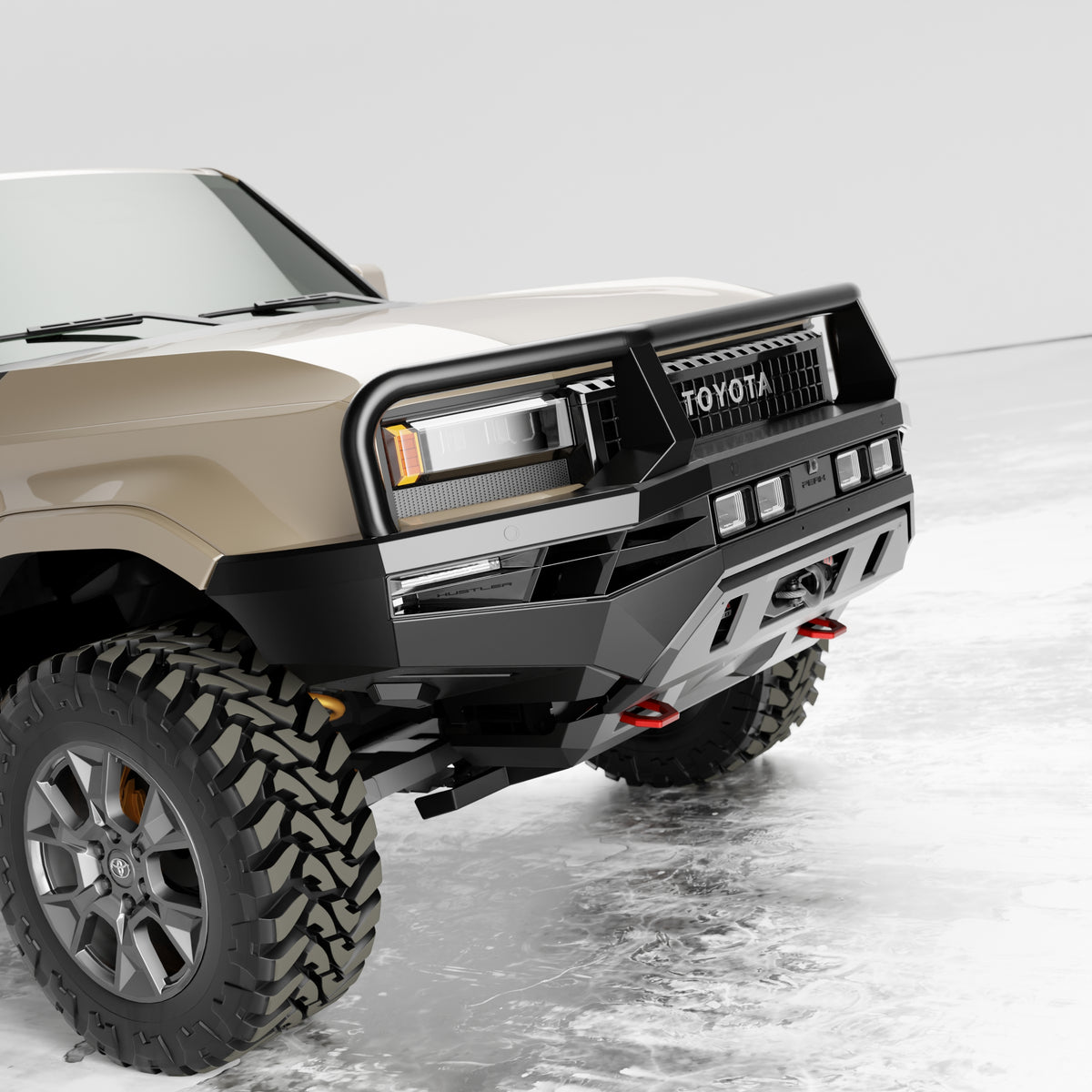 PEAK LC1 Hustler Triple Loop Bull Bar for Toyota Landcruiser Prado 250, view 2