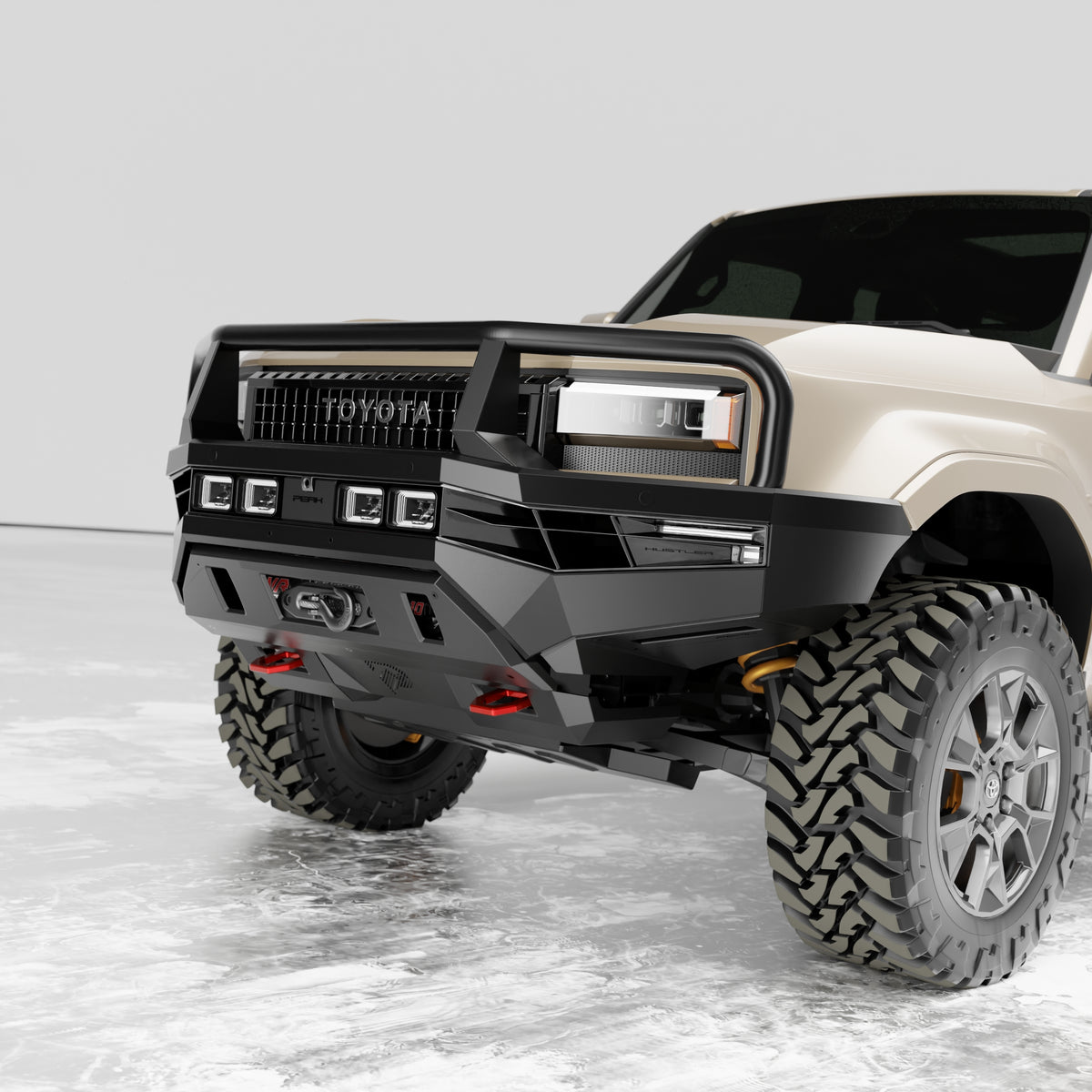 PEAK LC1 Hustler Triple Loop Bull Bar for Toyota Landcruiser Prado 250, view 3