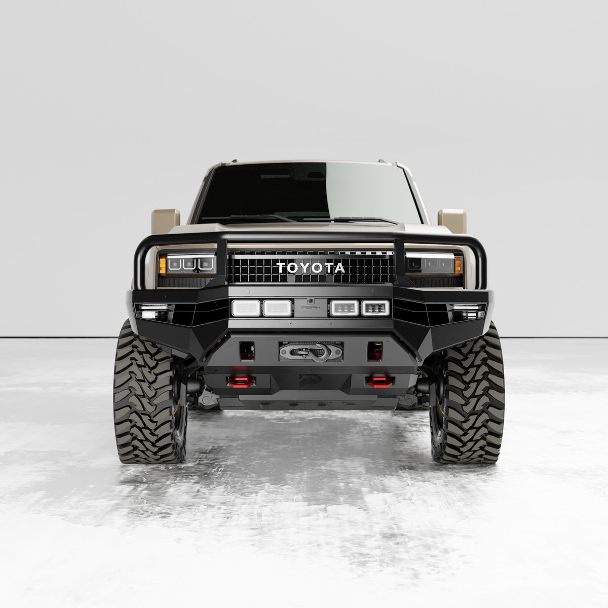 PEAK LC1 Hustler Triple Loop Bull Bar for Toyota Landcruiser Prado 250, view 6