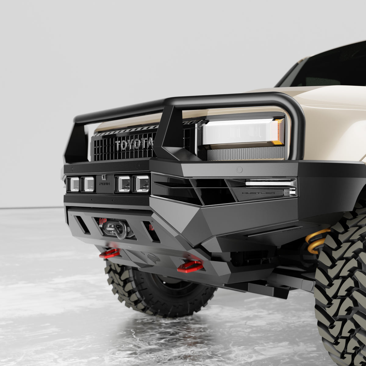 PEAK LC1 Hustler Triple Loop Bull Bar for Toyota Landcruiser Prado 250, view 8