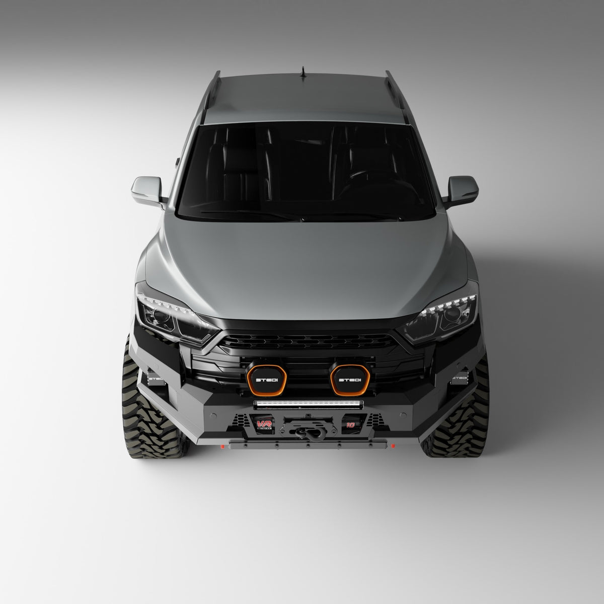 PEAK M1 NightHawk Steel Bull Bar (No Loop) for KGM SsangYong Musso, view 10