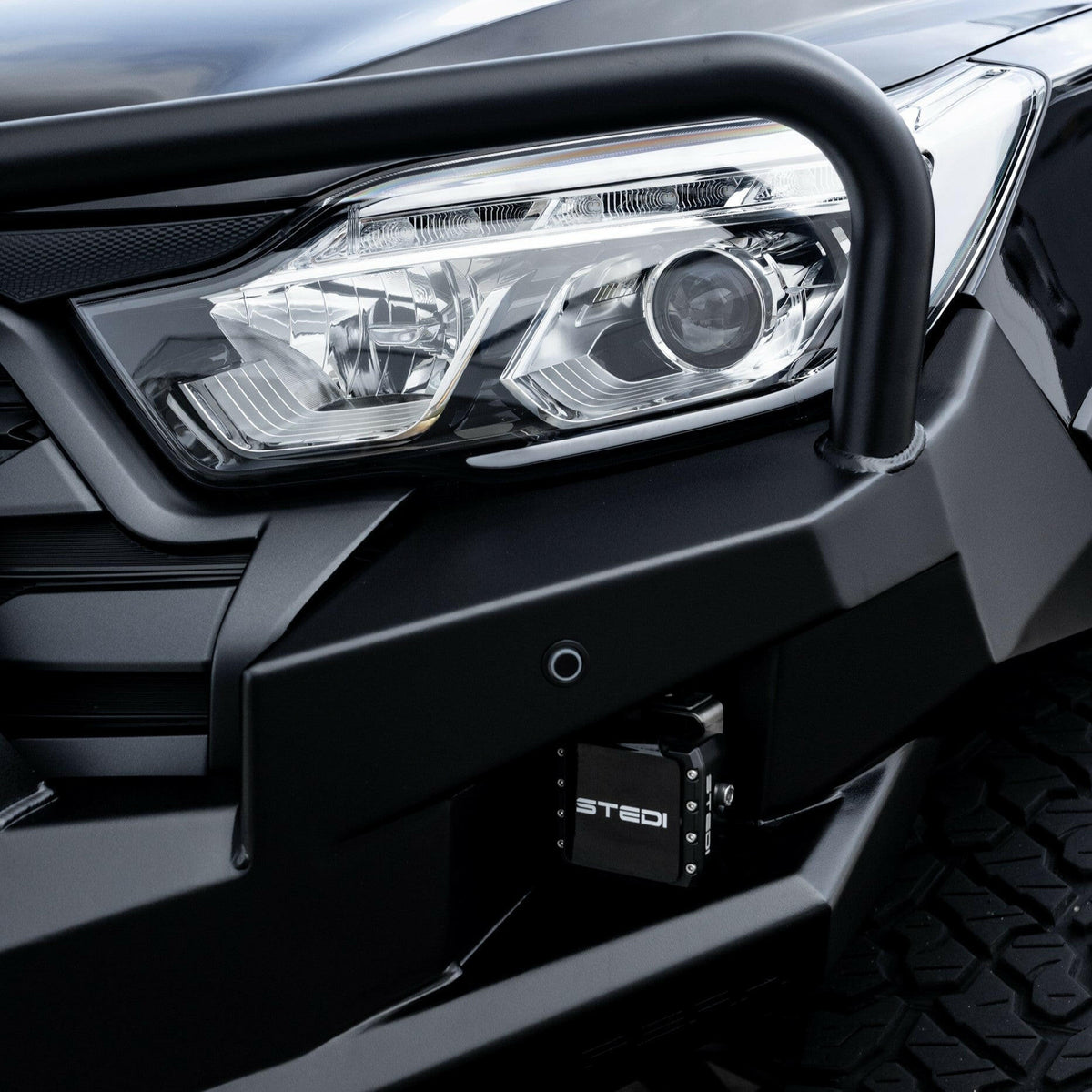 PEAK M1 NightHawk Steel Bull Bar (Triple Loop) for KGM SsangYong Musso, view 28