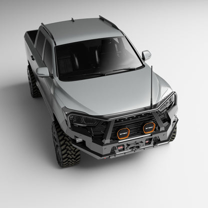 PEAK M1 NightHawk Steel Bull Bar (Triple Loop) for KGM SsangYong Musso, view 6