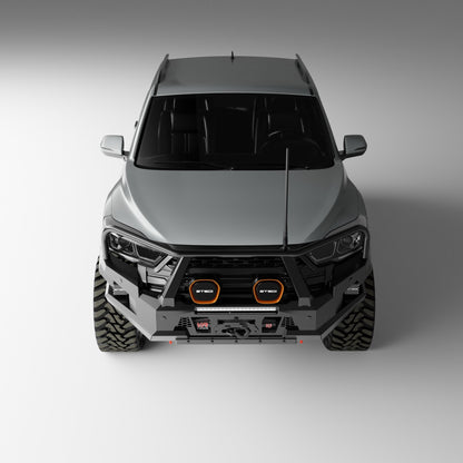 PEAK M1 NightHawk Steel Bull Bar (Triple Loop) for KGM SsangYong Musso, view 8