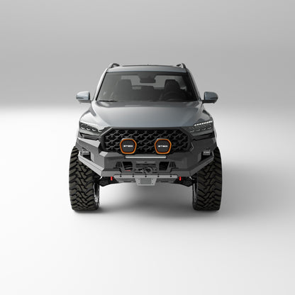 PEAK R1 NightHawk Steel Bull Bar (No Loop) for KGM SsangYong Rexton, view 9