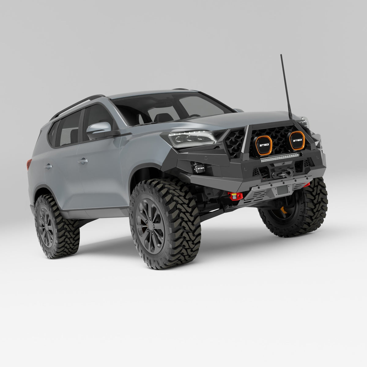 PEAK R1 NightHawk Steel Bull Bar (Single Loop) for KGM SsangYong Rexton
