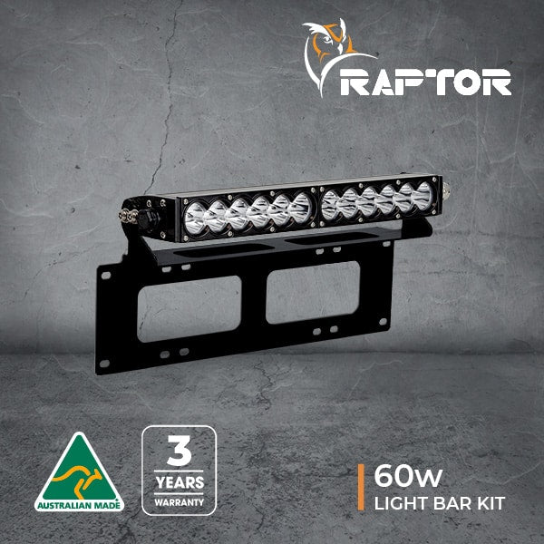 Raptor 60 LED 14.5″ Light Bar Number Plate Kit - 1