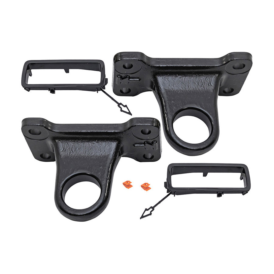 Black Rear Recovery Hooks for Land Rover Defender 90 and 110 (L663), view 2