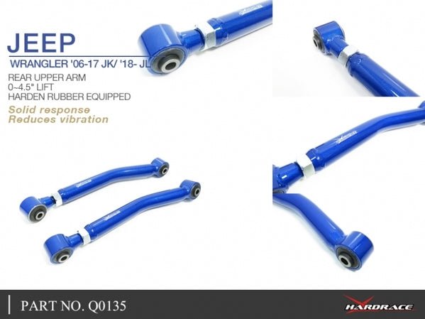 REAR UPPER ARM-ADJUSTABLE 0~45" LIFT JEEP, WRANGLER, WRANGLER UNLIMITE JK 06-18, JKU 06-18, JL 18-PRESENT, JLU 18-PR - Q0135 5