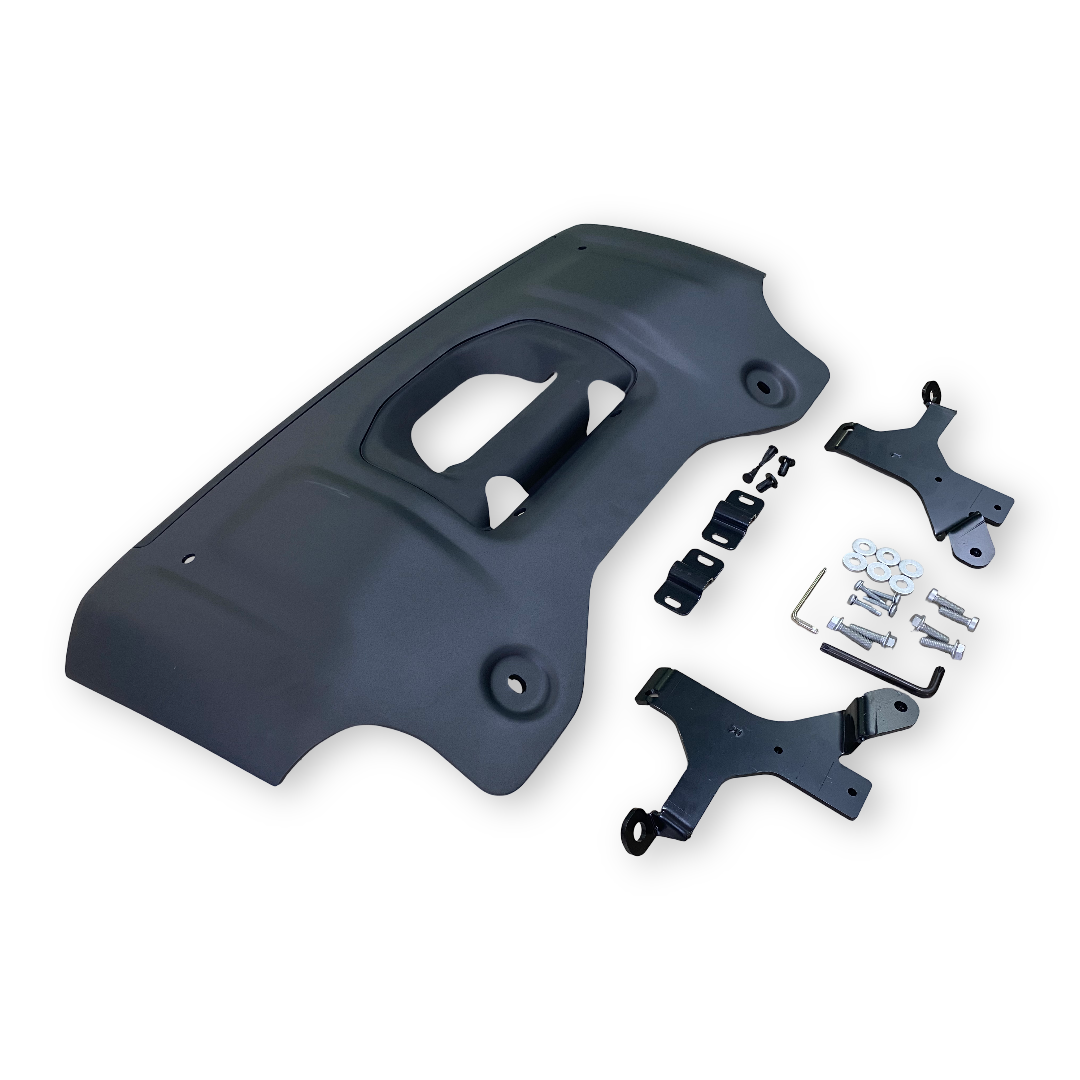 Black Front Skid Plate for Land Rover Defender 90, 110 and 130, view 2