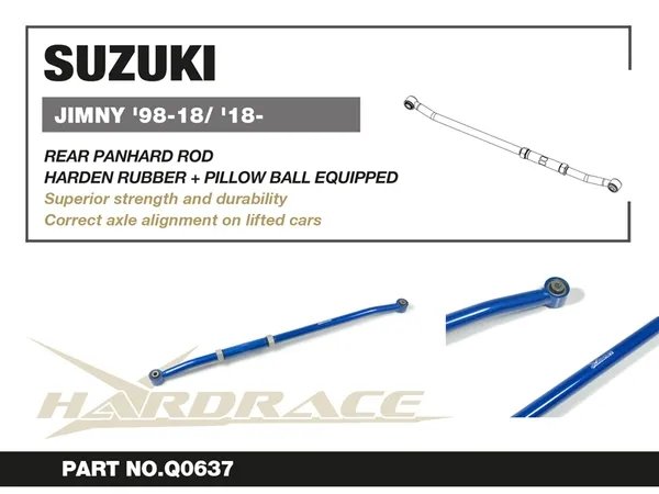 SUZUKI JIMNY '98-18/ '18- REAR PANHARD ROD V2 - Q0637 7