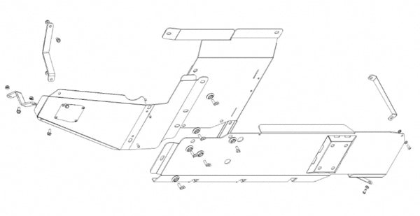 UNDERSIDE FULL GUARD JEEP, WRANGLER UNLIMITE JLU 18-PRESENT - Q0361 5