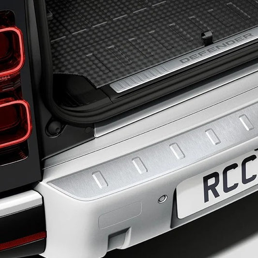Stainless Steel Rear Bumper Scuff Plate for Land Rover Defender 90/110/130 (L663)