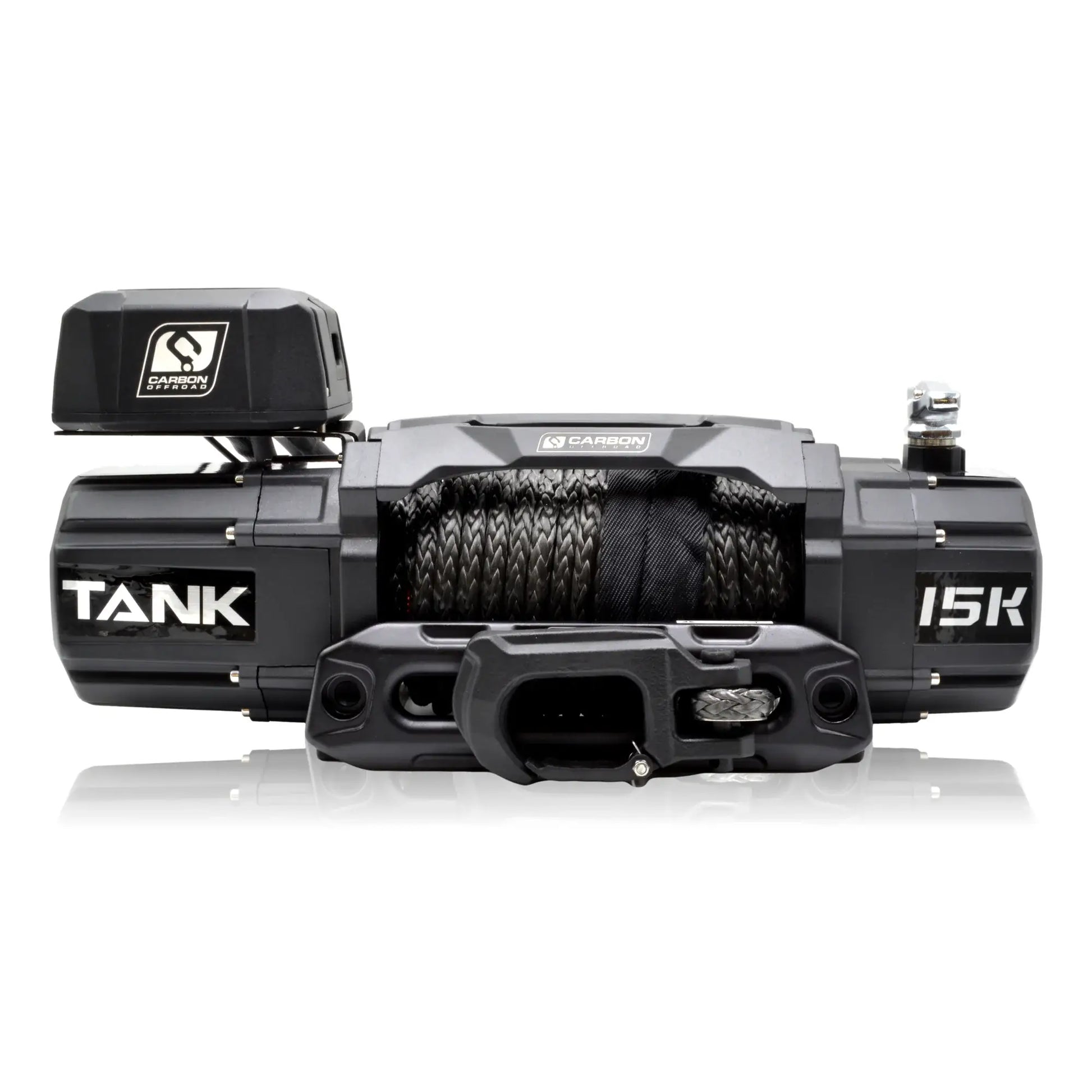Carbon Tank 15000lb 4x4 Winch Kit IP68 12V and Recovery Combo Deal - CW-TK15-COMBO2 2