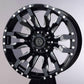 18" Sugar Ray 0215 Gloss Black Milled Spokes Wheels for Musso & Rexton.