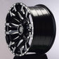 18" Sugar Ray 0215 Gloss Black Milled Spokes Wheels for Musso & Rexton.