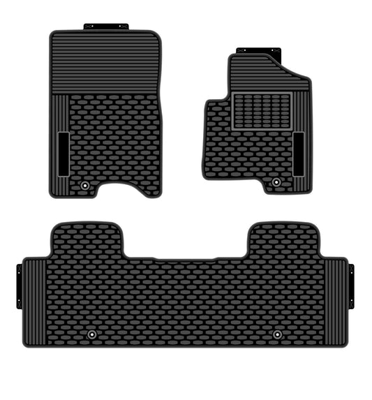 All Weather Rubber Mats For SsangYong Rexton.