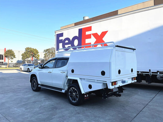 White Aluminum Ute Tray & Canopy Package S11.