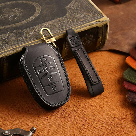 SsangYong Rexton Genuine Leather Key Case (BLACK).