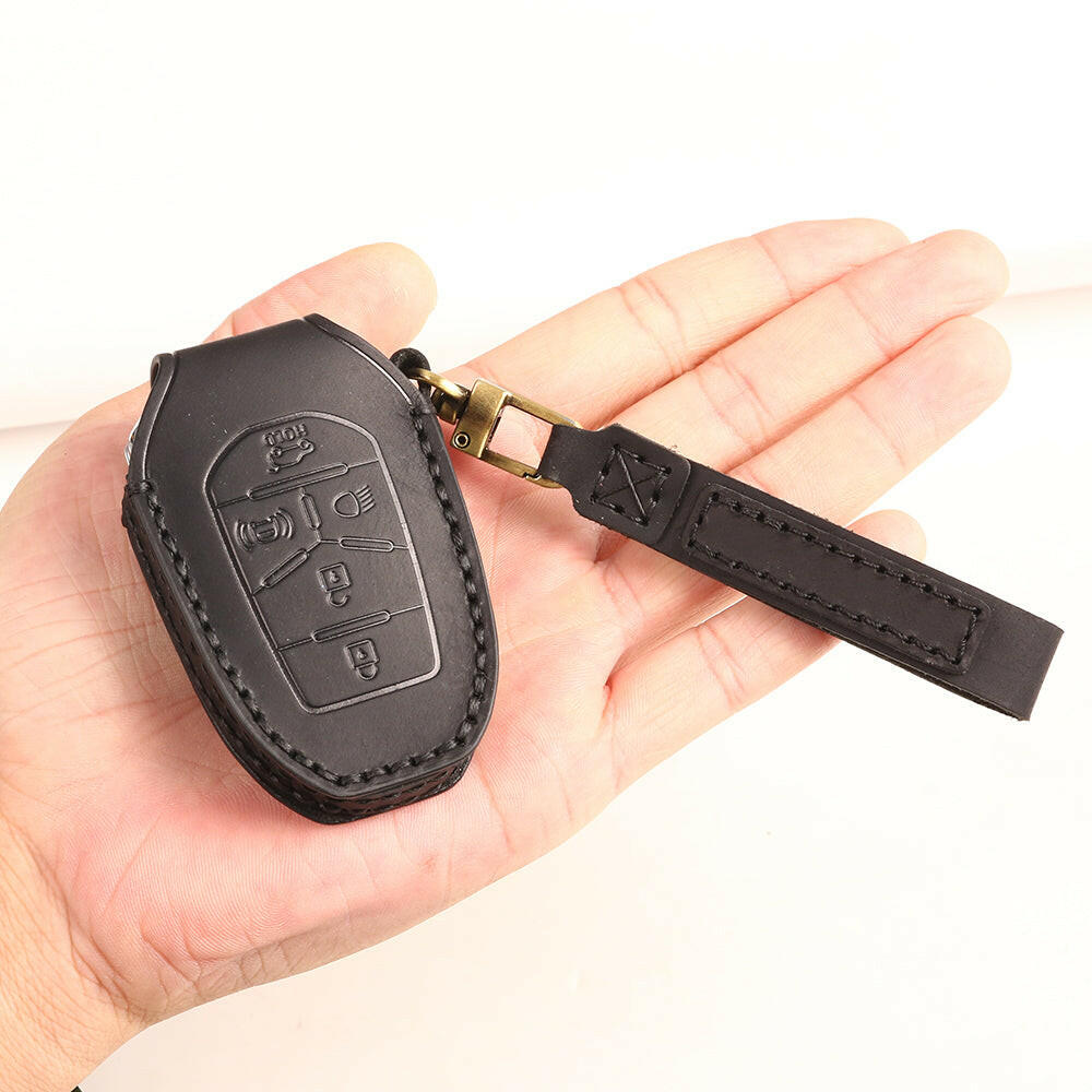 SsangYong Rexton Genuine Leather Key Case (BLACK).