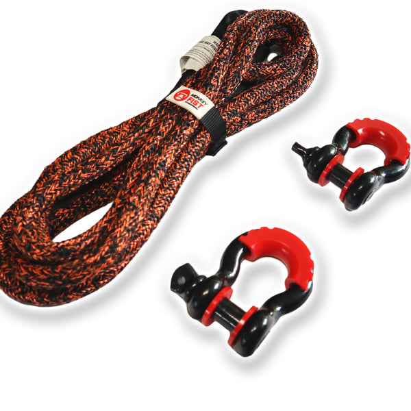 Carbon 4m 14000kg Bridle Recovery Rope and 2 x Bow Shackle Combo Deal - CW-COMBO-HT0054-SHAK45 3
