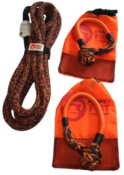 Carbon 4m 14000kg Bridle Rope and 2 x Soft Shackle Combo Deal - CW-COMBO-HT0054-MFSS 4