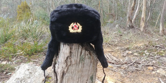 Carbon Offroad Ruski Russian Winter Hat - Genuine RUSSIAN - CW-RH_B58 1