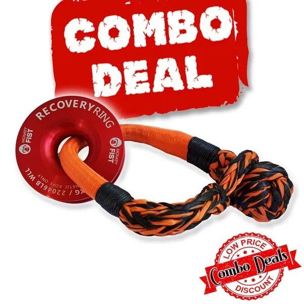 Carbon Recovery Ring and Soft Shackle Combo Deal - CW-COMBO-MFSS-RR100 1